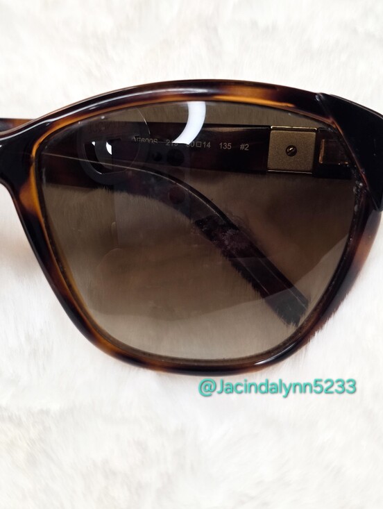 Chloe Havana Cat Eye Sunglasses Brown Tortoiseshell Frames  **SCRATCHED LENSES** main image 4